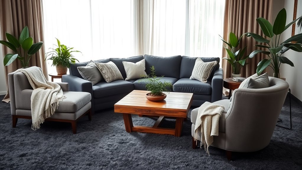 cozy charcoal carpet ideas