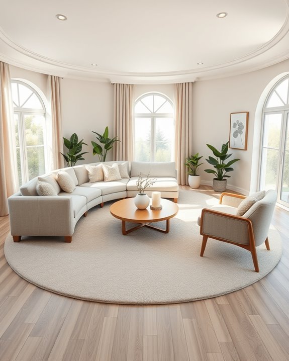 cozy circular relaxation space