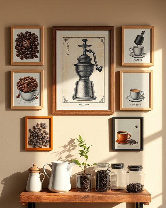 cozy coffee art decor
