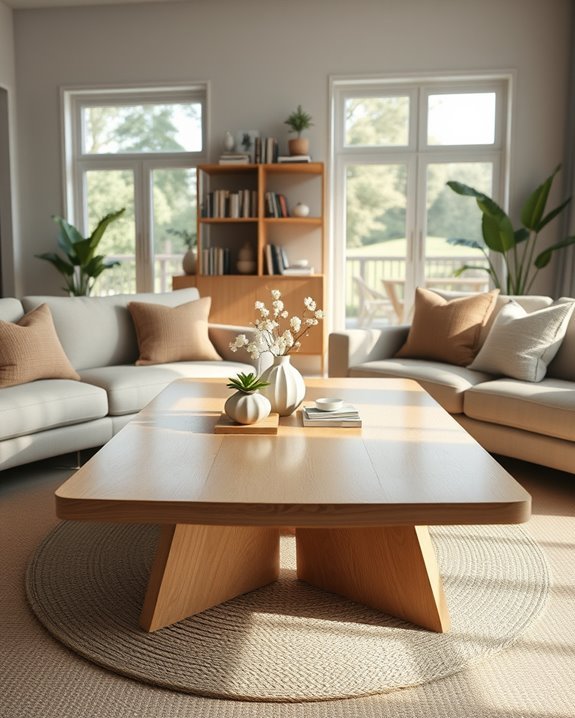 cozy coffee table dining