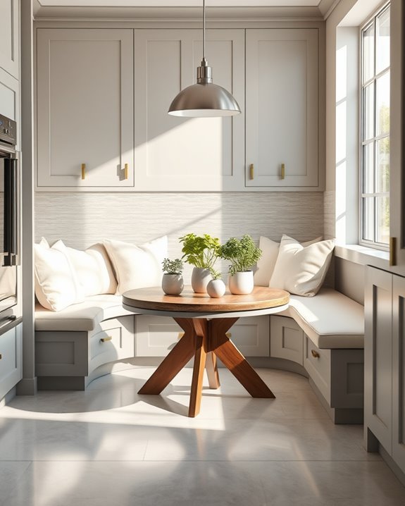 cozy cream grey nook