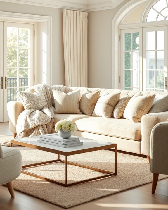 cozy cream sofa styling