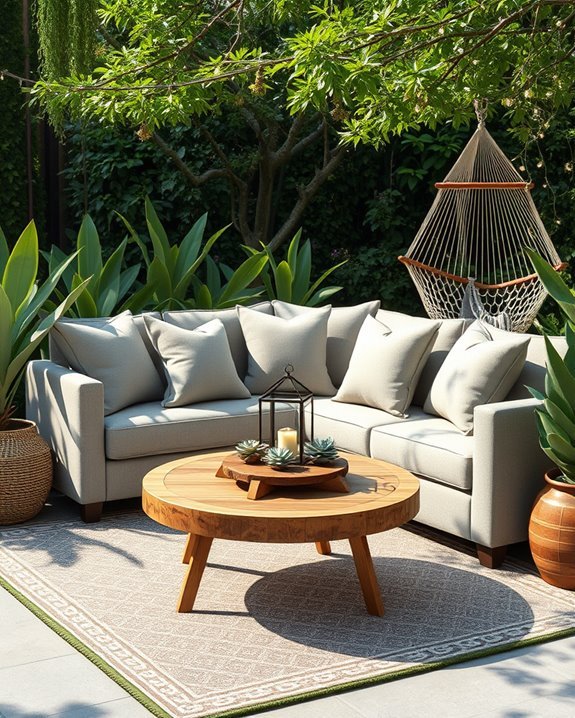 cozy cushions and blankets
