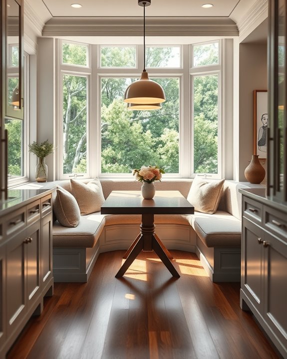 cozy dining nook design