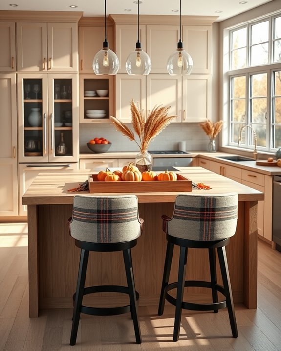 cozy eclectic bar seating