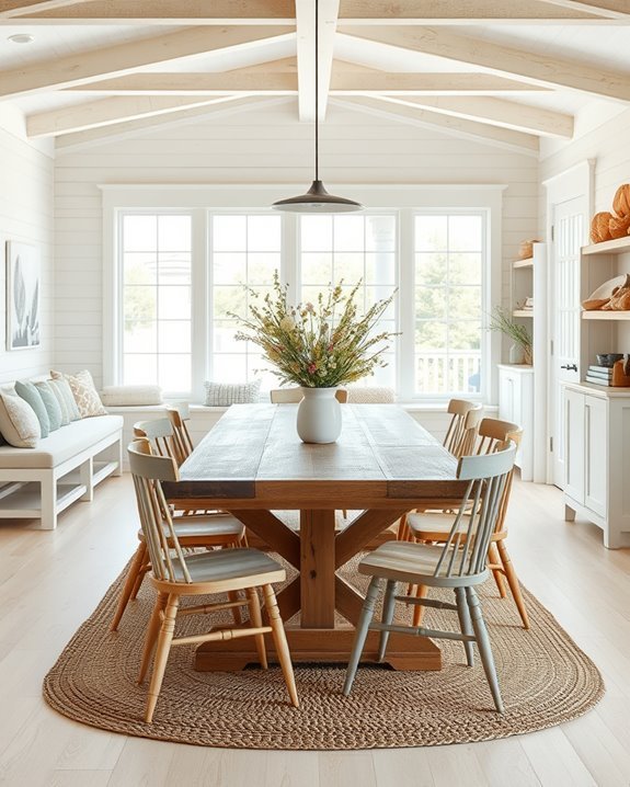 cozy farmhouse dining area