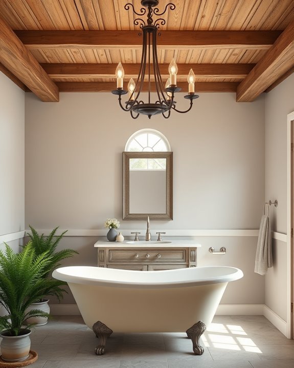 cozy farmhouse overhead lighting