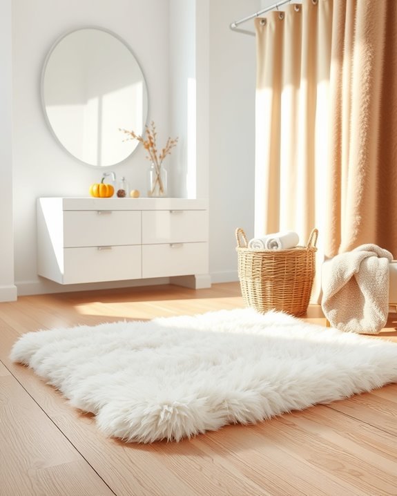 cozy faux fur accents