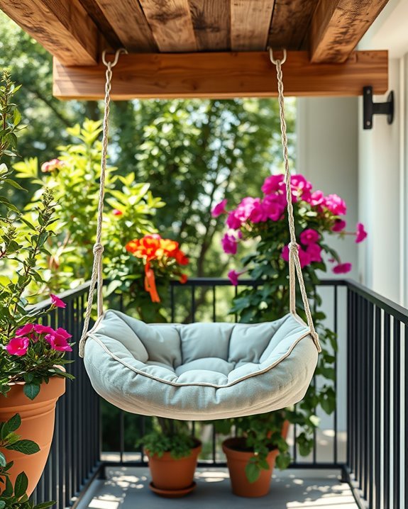 cozy hanging pet retreat