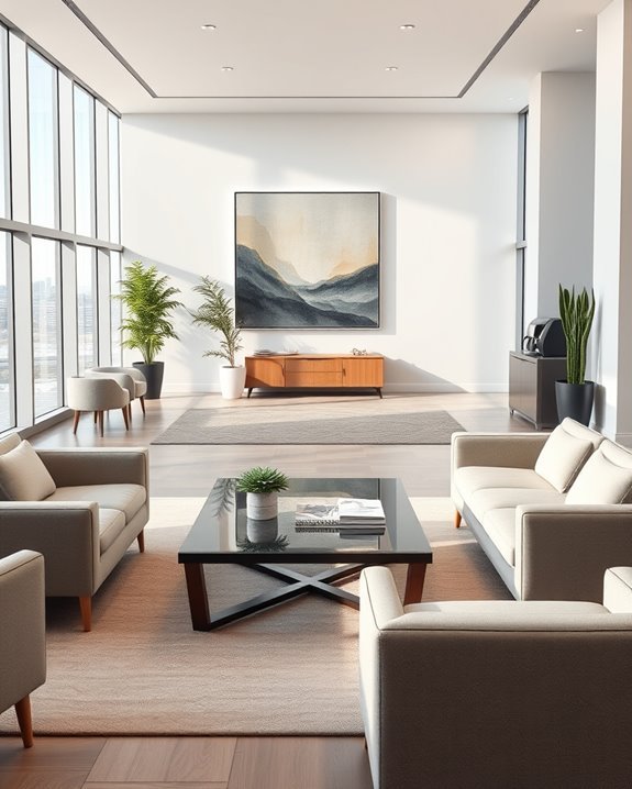 cozy inviting lounge atmosphere