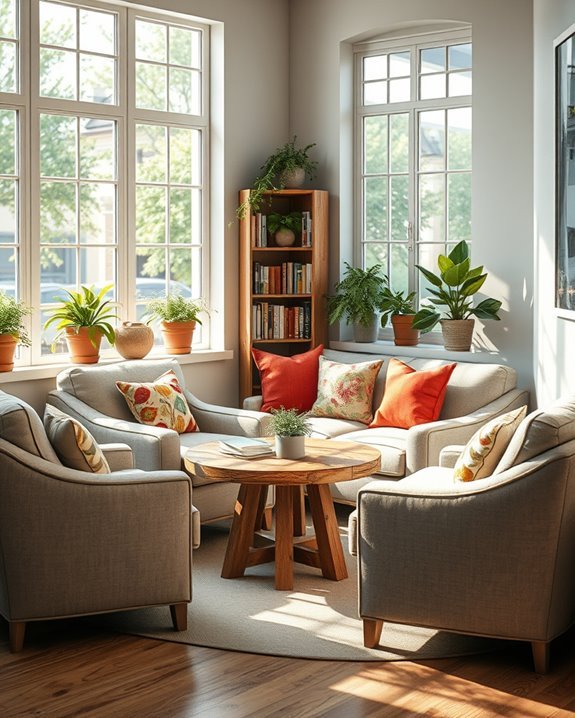 cozy inviting seating arrangements