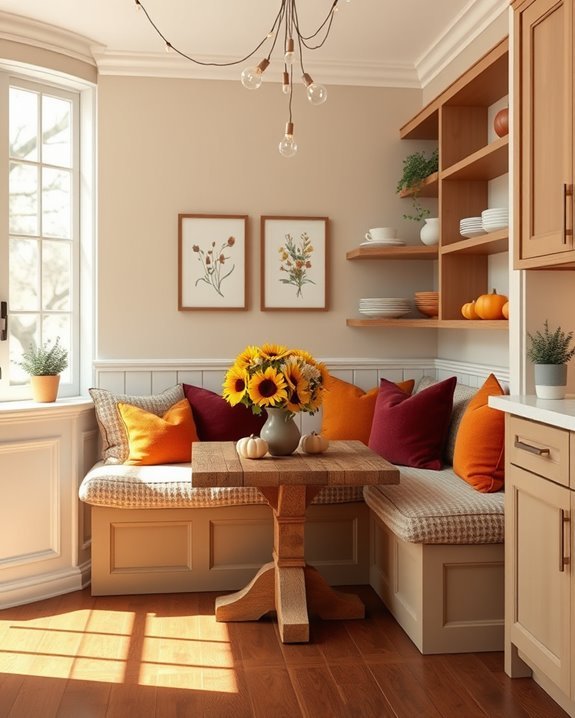 cozy kitchen corner retreat