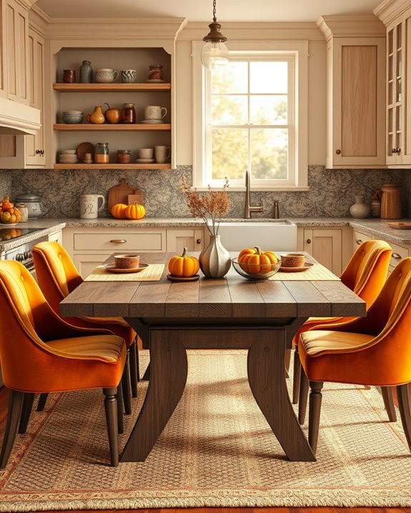 cozy kitchen with textures