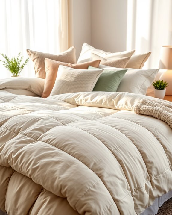cozy layered bedding textures