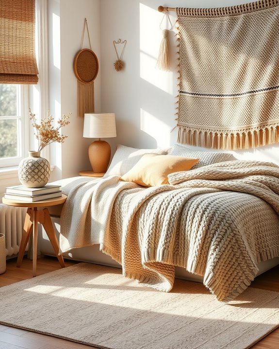 cozy layered textile sanctuary