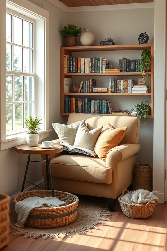 cozy literary escape corner