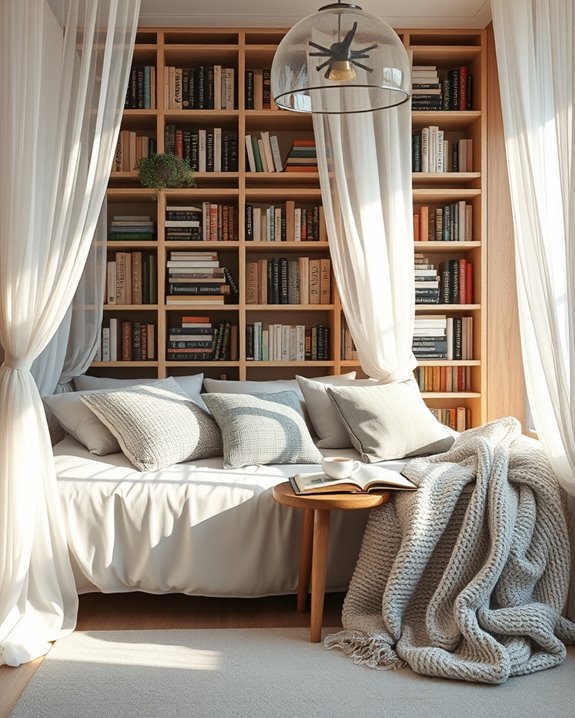 cozy literary escape nook