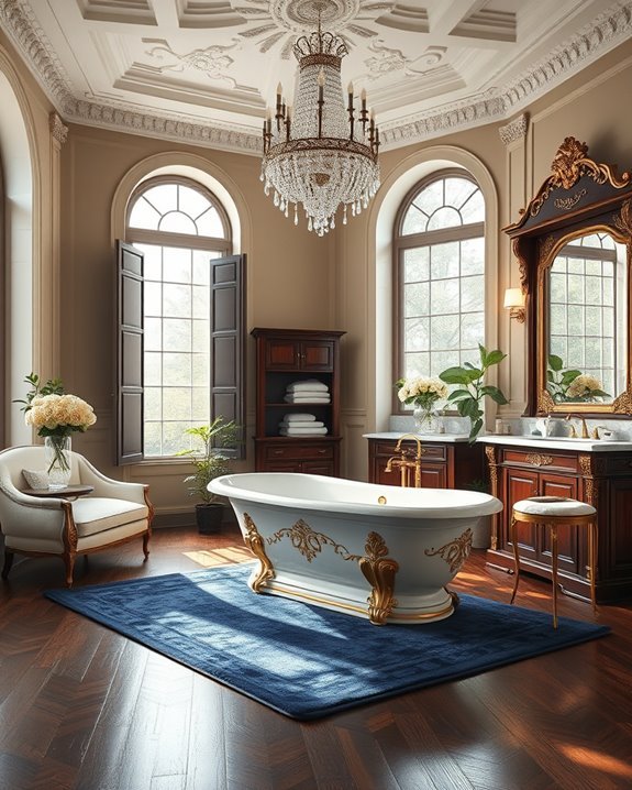 cozy lounge bathroom retreat