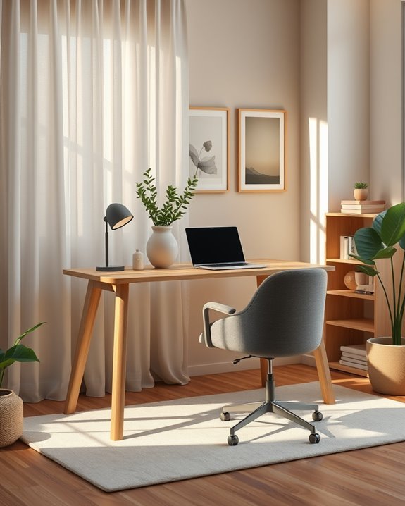 cozy multi functional workspace design