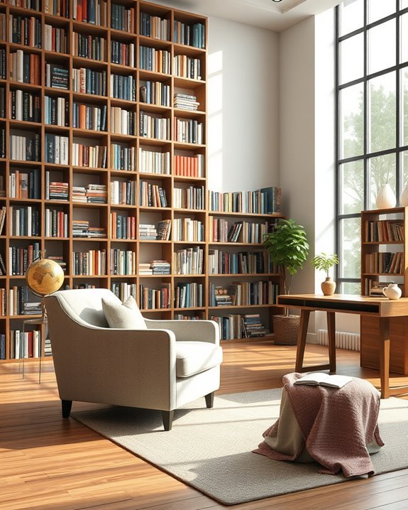 cozy multi purpose library room