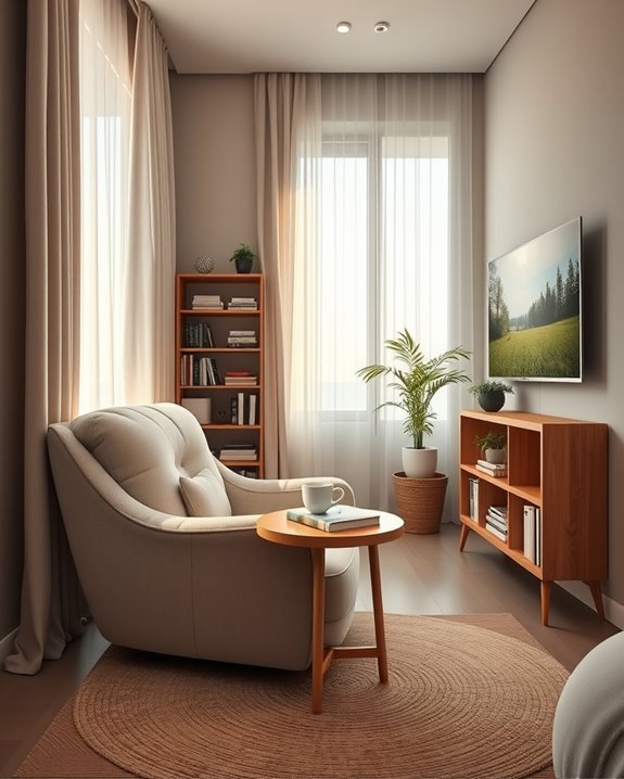 cozy multifunctional reading nook