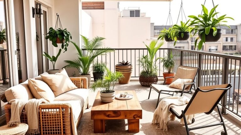 cozy outdoor balcony furniture