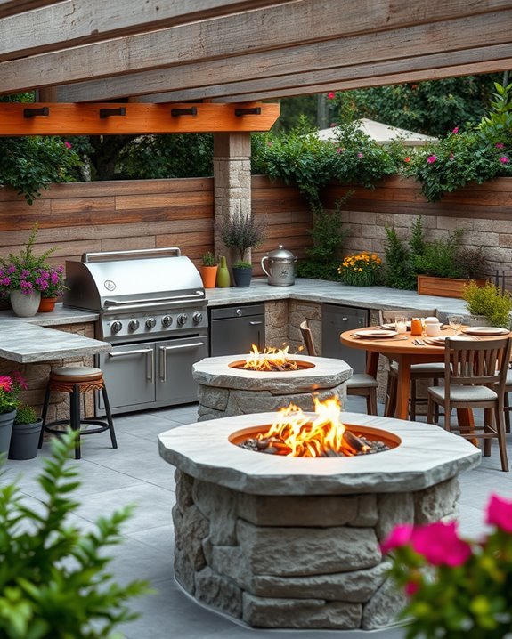 cozy outdoor cooking experience