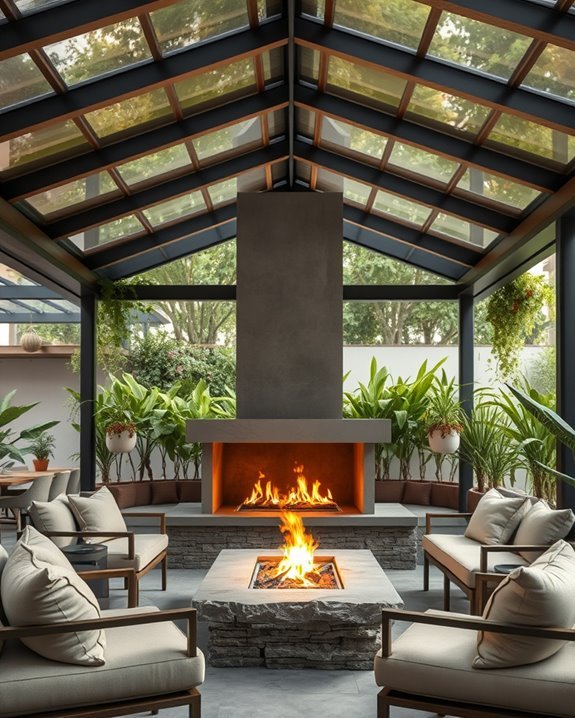 cozy outdoor dining experience