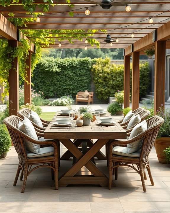 cozy outdoor dining experience
