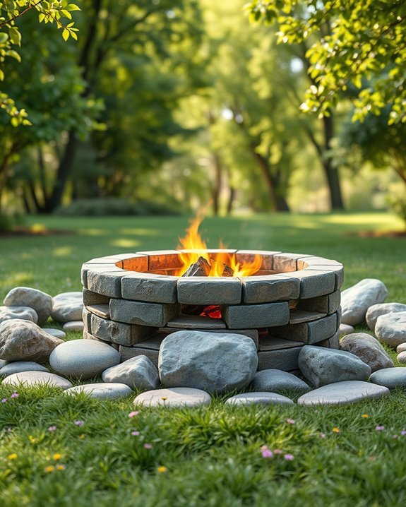 cozy outdoor fire pit