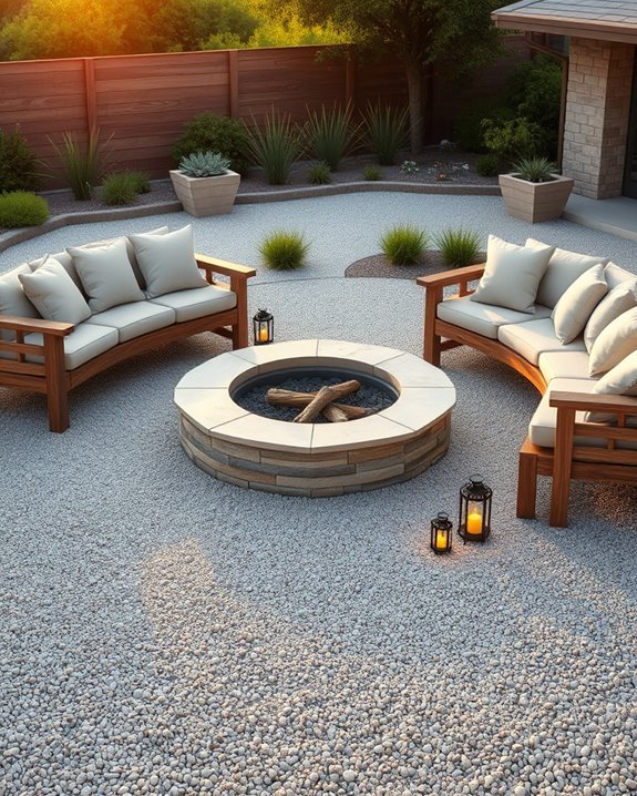 cozy outdoor fire pit