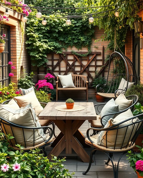 cozy outdoor seating arrangements