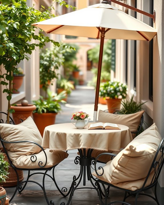 cozy outdoor seating cushions