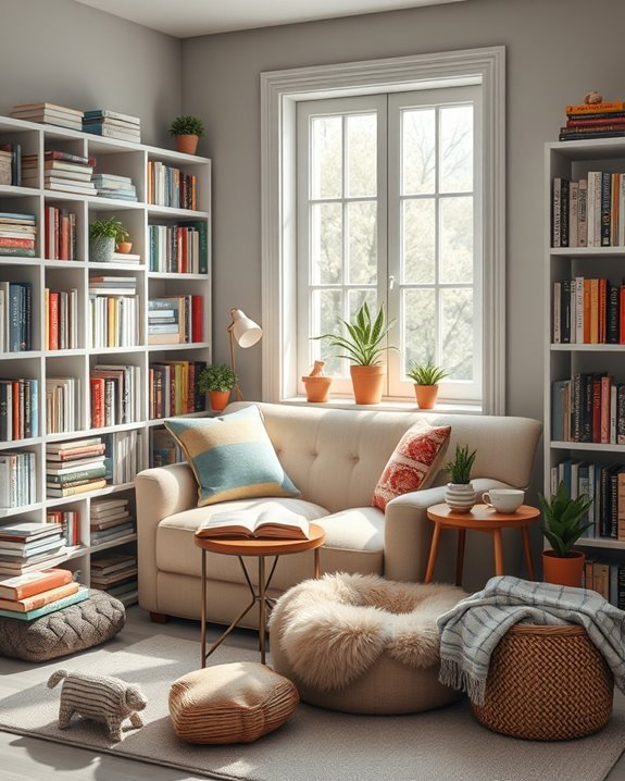 cozy pet friendly reading retreat