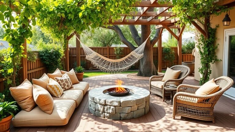 cozy private outdoor oasis