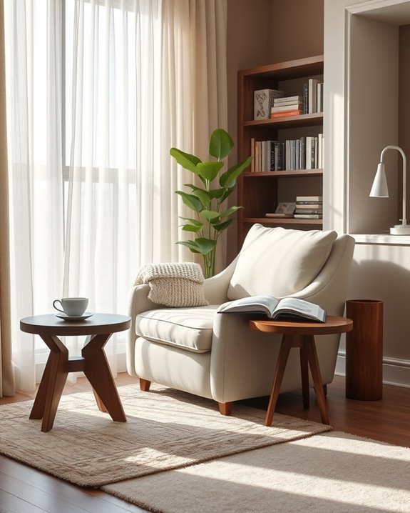 cozy reading nook design