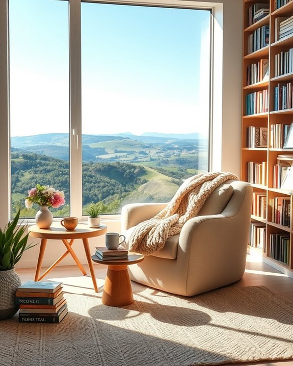 cozy reading nook design