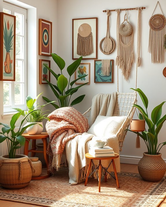 cozy reading nook setup