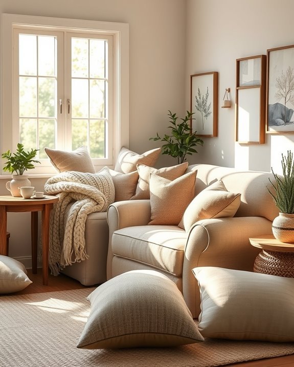cozy reading nook setup