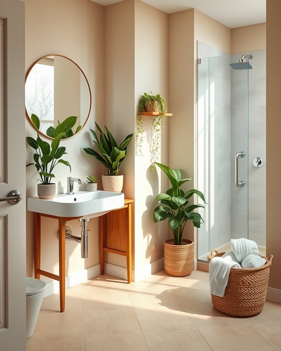 cozy retreat with plants