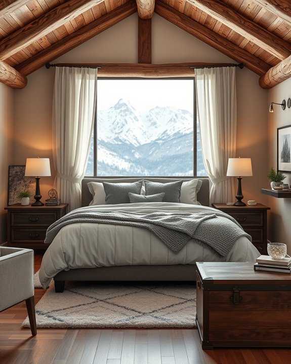 cozy rustic alpine retreat