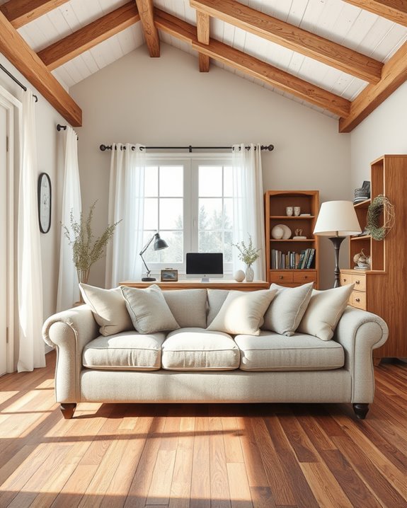 cozy rustic farmhouse office