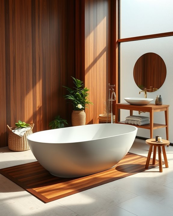 cozy rustic wood accents