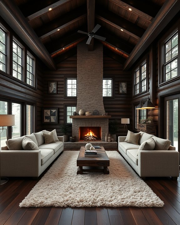 cozy rustic wood retreat