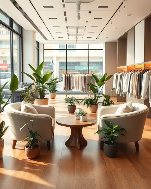 cozy shopping lounge experience