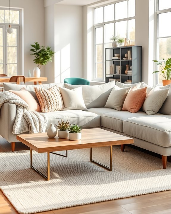 cozy soft fabric upholstery