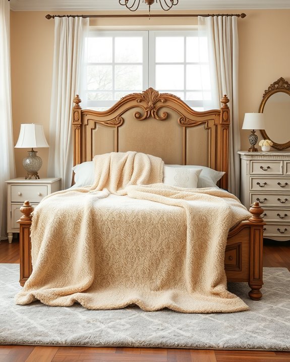 cozy stylish blanket layering