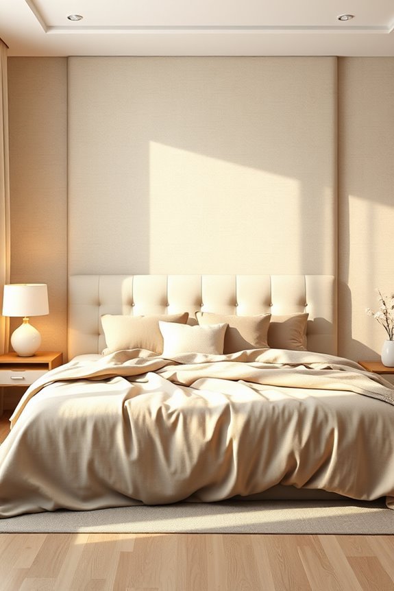 cozy textured bed design