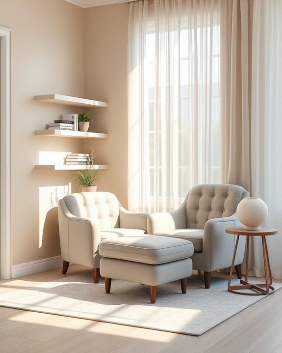 cozy upholstered corner retreat