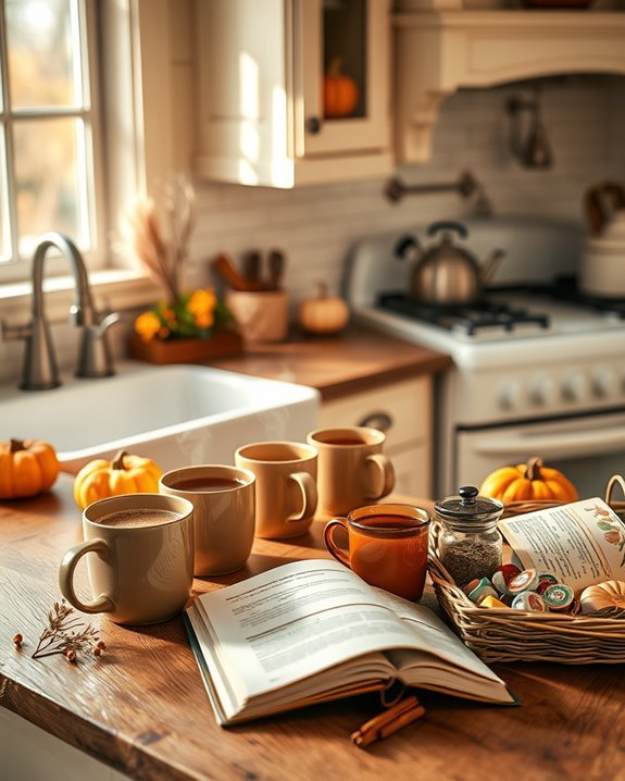 cozy warm beverage station